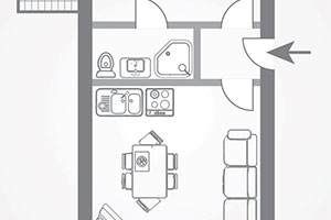 Appartamento per due persone